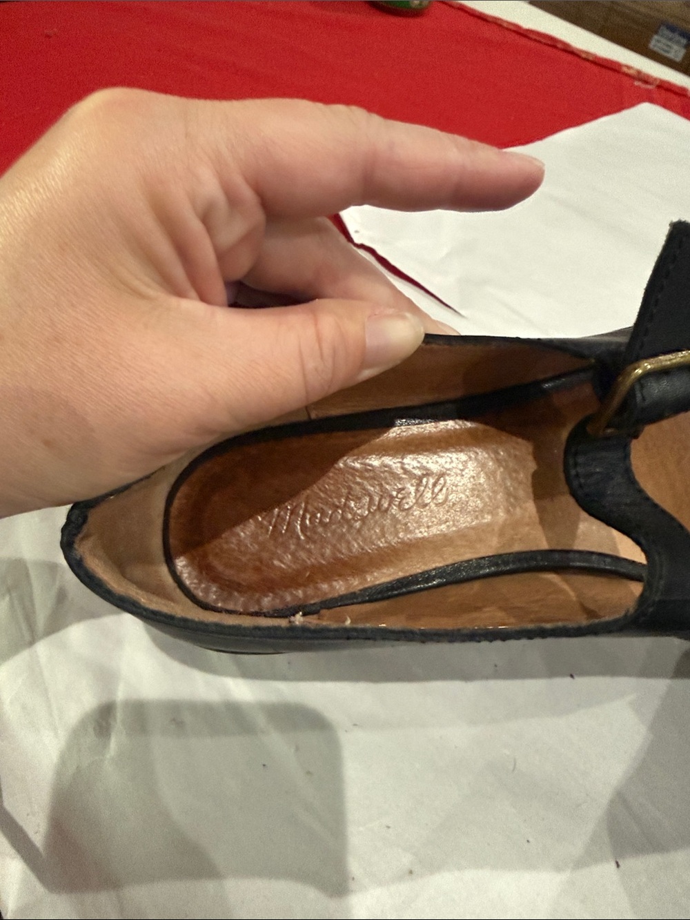 Madewell Black Leather Mary Jane Platform Loafers-sold - Picture 4 of 6